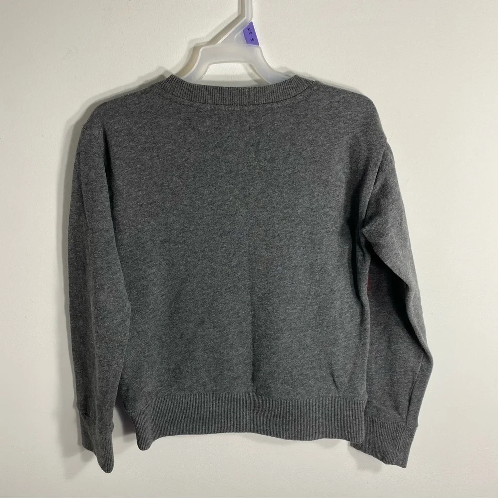 Gap Plaid Sweater Sweatshirt Fleece Sz Medium Kids